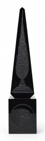 Cartier Black Glass Obelisk