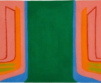 Murray Reich Acrylic on Velvet Abstract