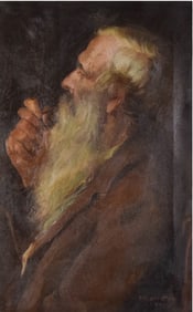 Maurice Fromkes Oil on Canvas The Patriarch