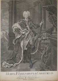 Peter II Engraving CA Wortmann After JP Ludden