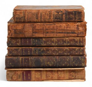 6 18th Century Books French & English