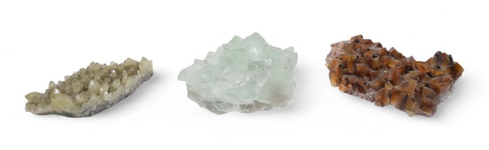 3 Calcite Mineral Specimens