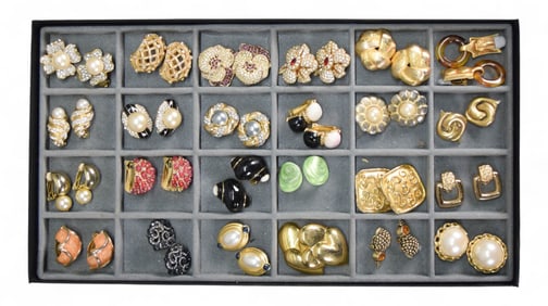 24 Sets of Costume Jewelry Earrings