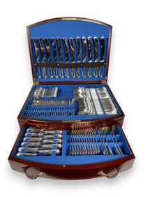 Roberts & Belk English Silver Plate Flatware Set