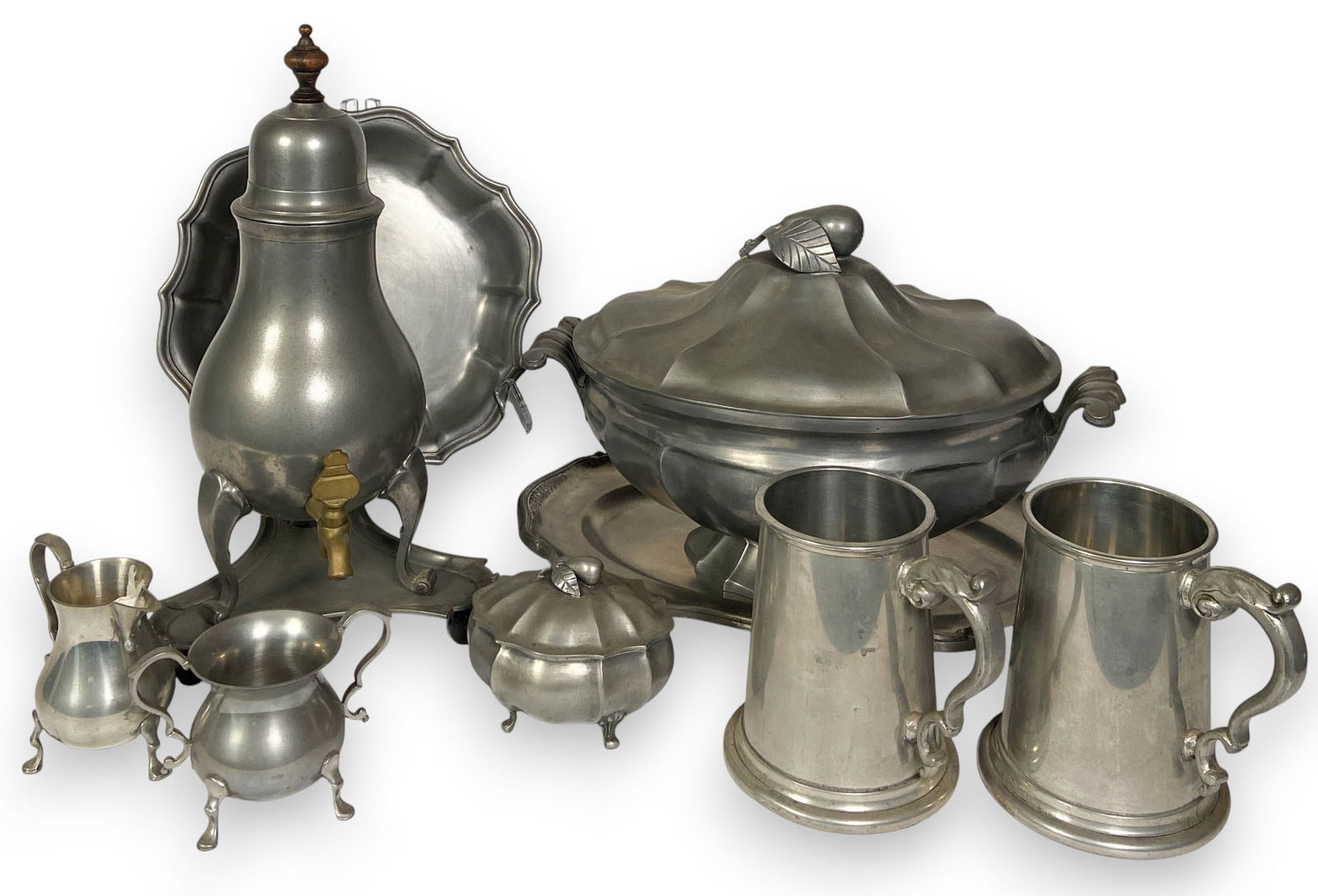 Group of Pewter Serving Pieces (1 of 19)