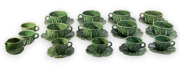15 Bordallo Pinheiro Cabbage Tea & Esresso Cups