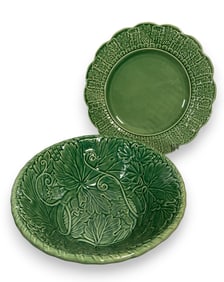 Bordallo Pinheiro Grape Leaf Serving Bowl Set