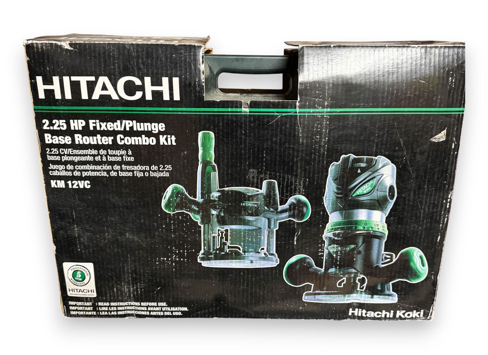 Hitachi Fixed Plunge Base Router Combo Kit (1 of 6)
