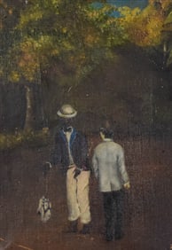 Oil on Canvas Two Men