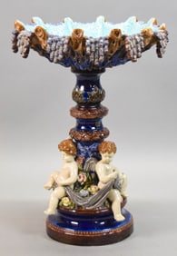 Figural Majolica Center Piece