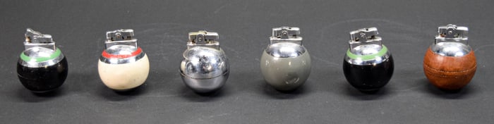 6 Ronson Rondelight Ball Lighters