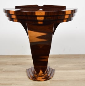 Art Deco Demilune Console Table