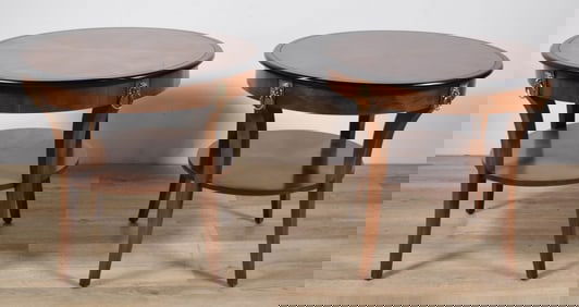 Pair 2 Tier Side Tables