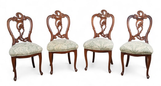 4 Continental Side Chairs