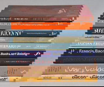 9 Art Books Giacometti, Freud, Bacon, Modigliani