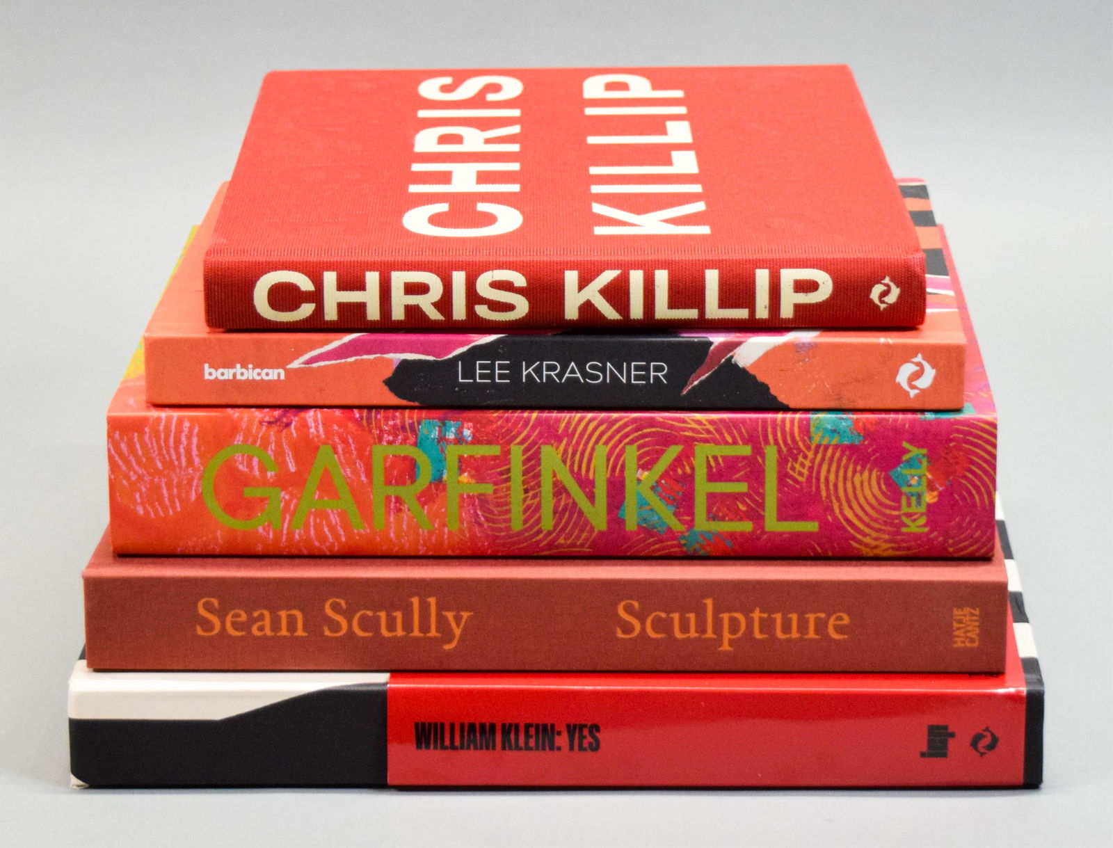 5 Art Books Scully, Klein, Krasner, Killip: 5 books on contemporary art, photography and sculpture. Sean Scully: Sculpture, 2019; William Klein: Yes, 2022; Lee Krasner: Living Colour, 2019; Chris Killip: 1946-2020, 2022; Gloria Garfinkel: