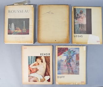 5 Art Portfolio Books 1940s-50 Renoir, Dufy, Klee