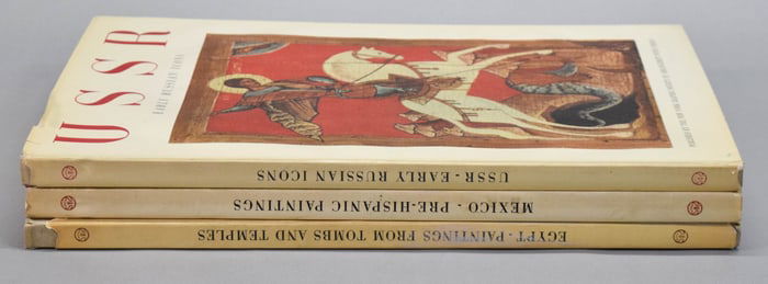 3 Volumes New York Graphic Society Art Books