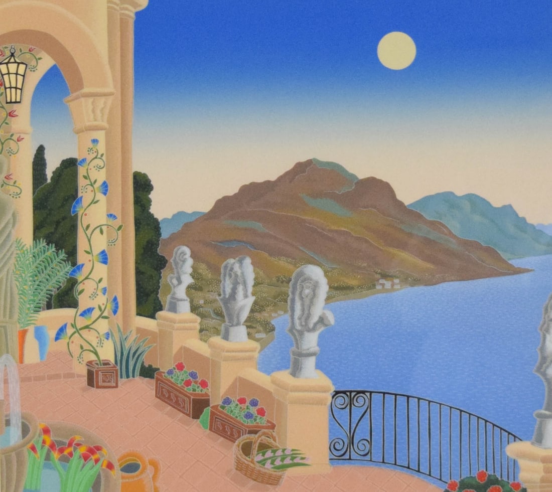Thomas McKnight Screenprint Villa Cimbrone (1 of 9)