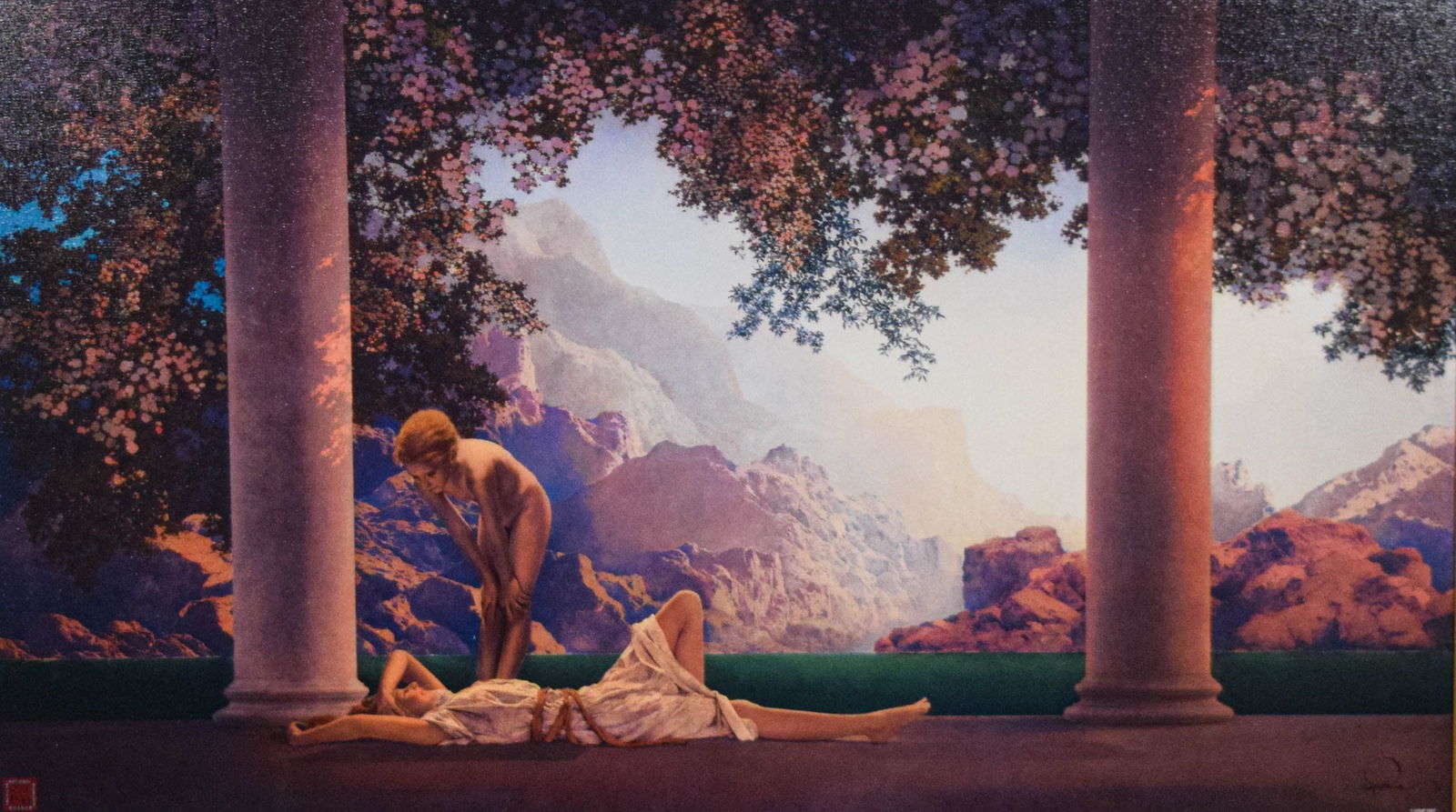 After Maxfield Parrish Print on Canvas Daybreak (1 of 10)