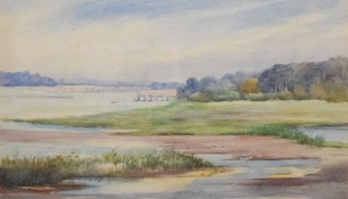 Watercolor on Paper Landscape