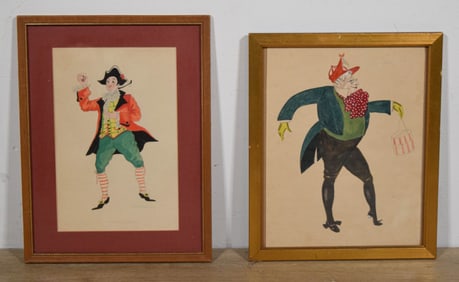 2 Mixed Media Costume Designs Akimov