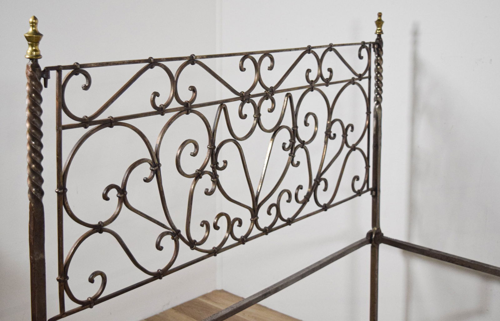 Wrought Iron Campaign Bed - 4