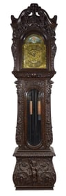 R.J. Horner Carved Grandfather Clock