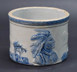 Sleepy Eye Stoneware Butter Crock