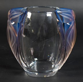 Lalique France Clematites Vase