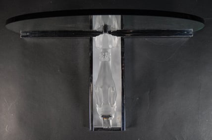 Lalique France Cerf Wall Console