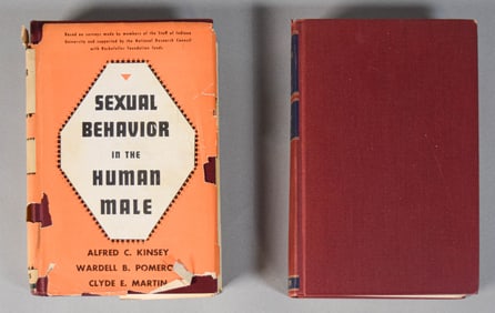 2 Alfred Kinsey Books Sexual Behavior Male, Female