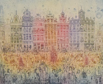 Arnold Gross Etching Brusszeli Vasarnap