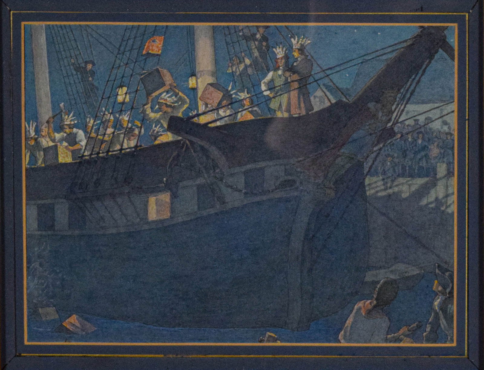 E. Boyd Smith Illustration Boston Tea Party (1 of 10)