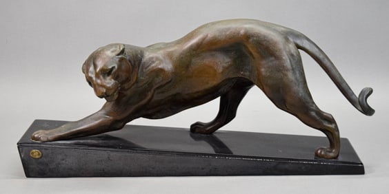 Plagnet Spelter Sculpture Panther