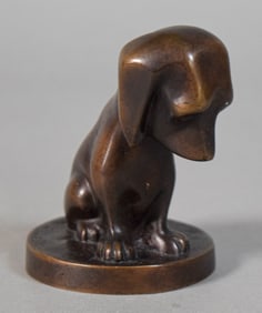 Roland French Bronze Dachshund
