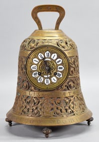Alex Hays Bronze Bell Clock