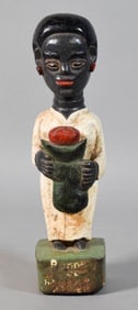 Black Americana Wood Carving Figure of a Woman