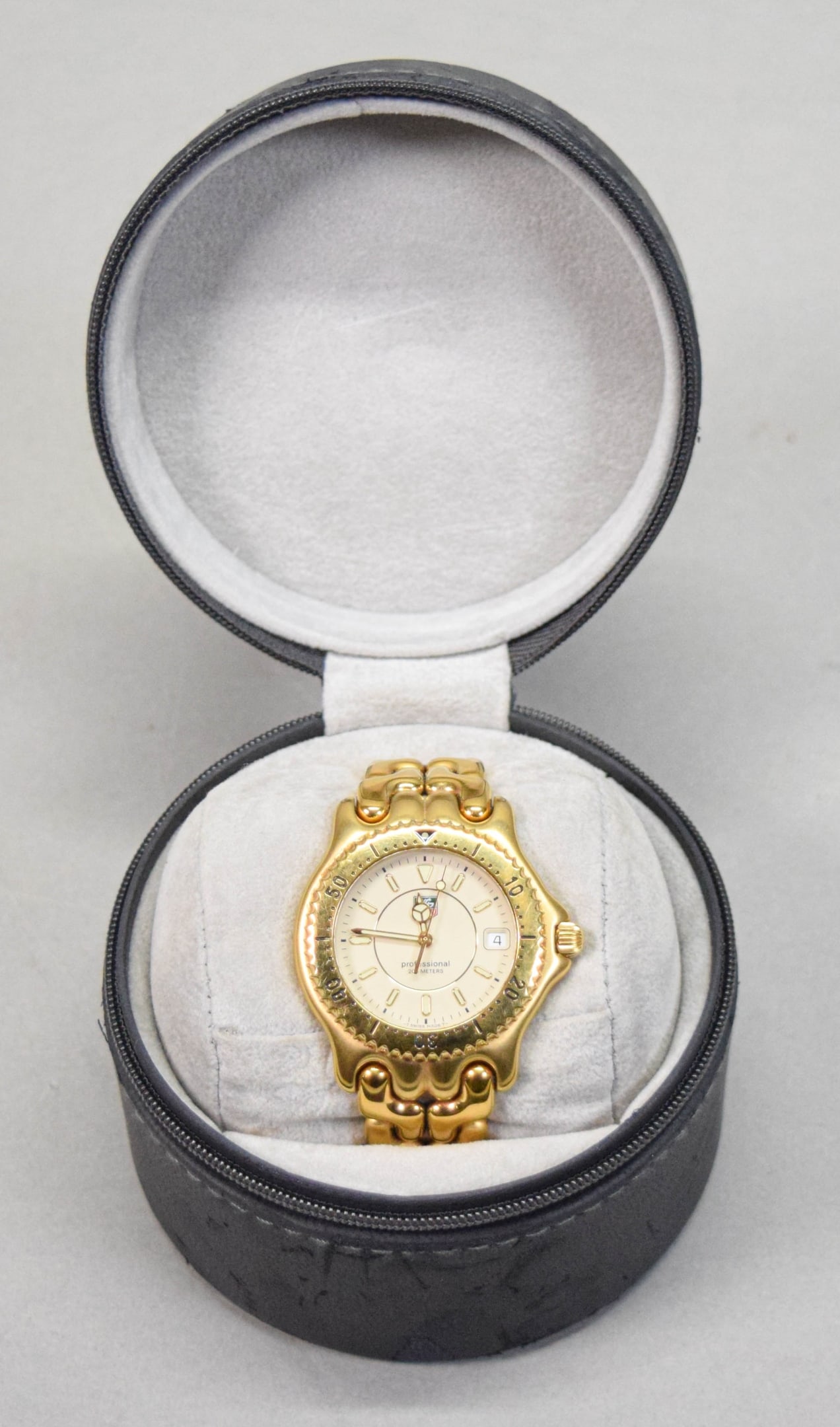 Tag Heuer Gold Plated S/EL Wrist Watch With Box (1 of 12)