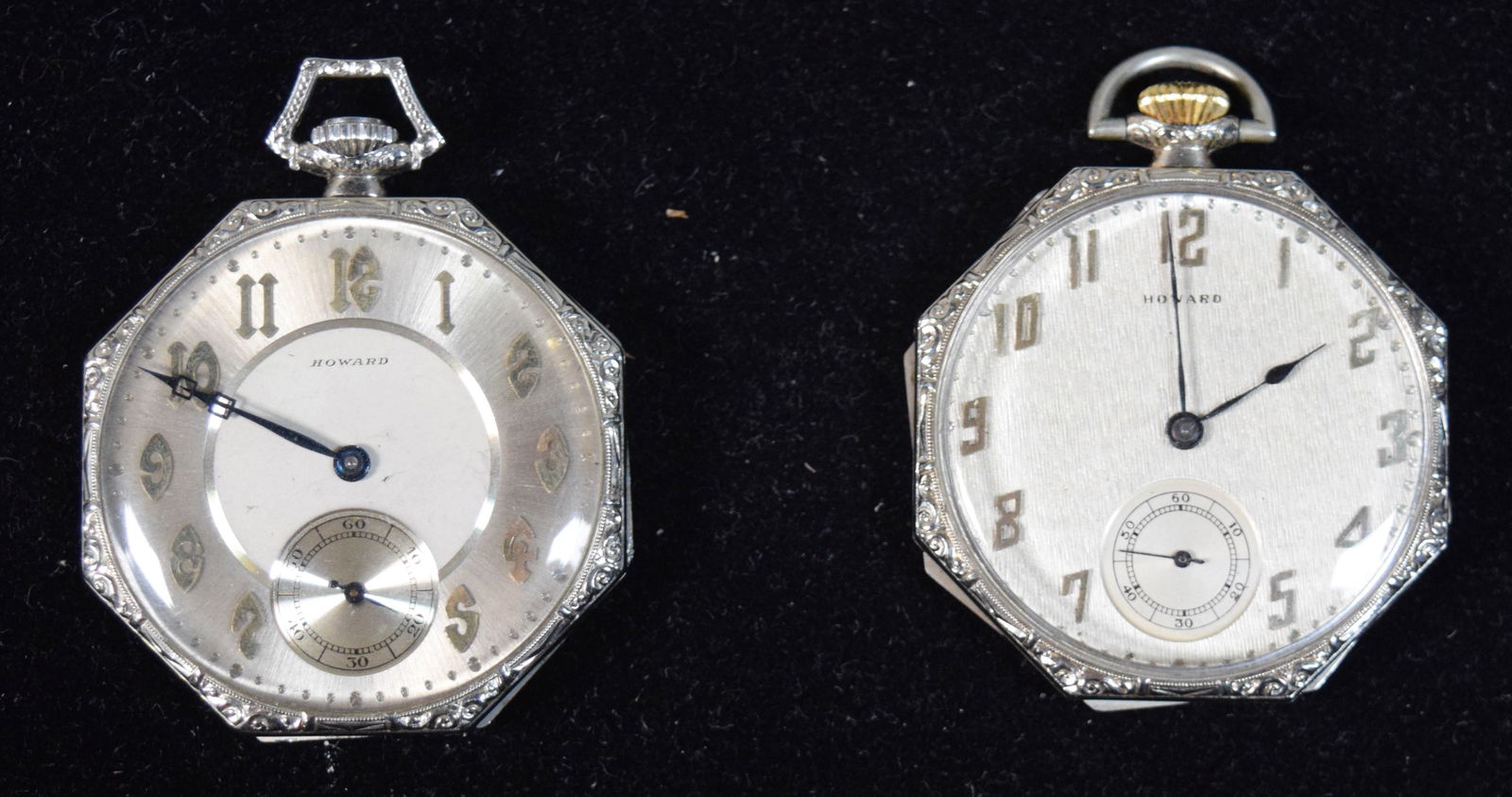 2 Howard 14k Gold Pocket Watches (1 of 8)