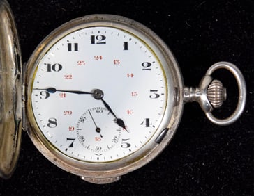 875 Silver Repeater Pocket Watch