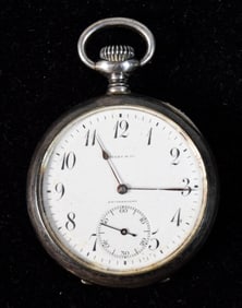 Longines for Tiffany & Co. Sterling Pocket Watch