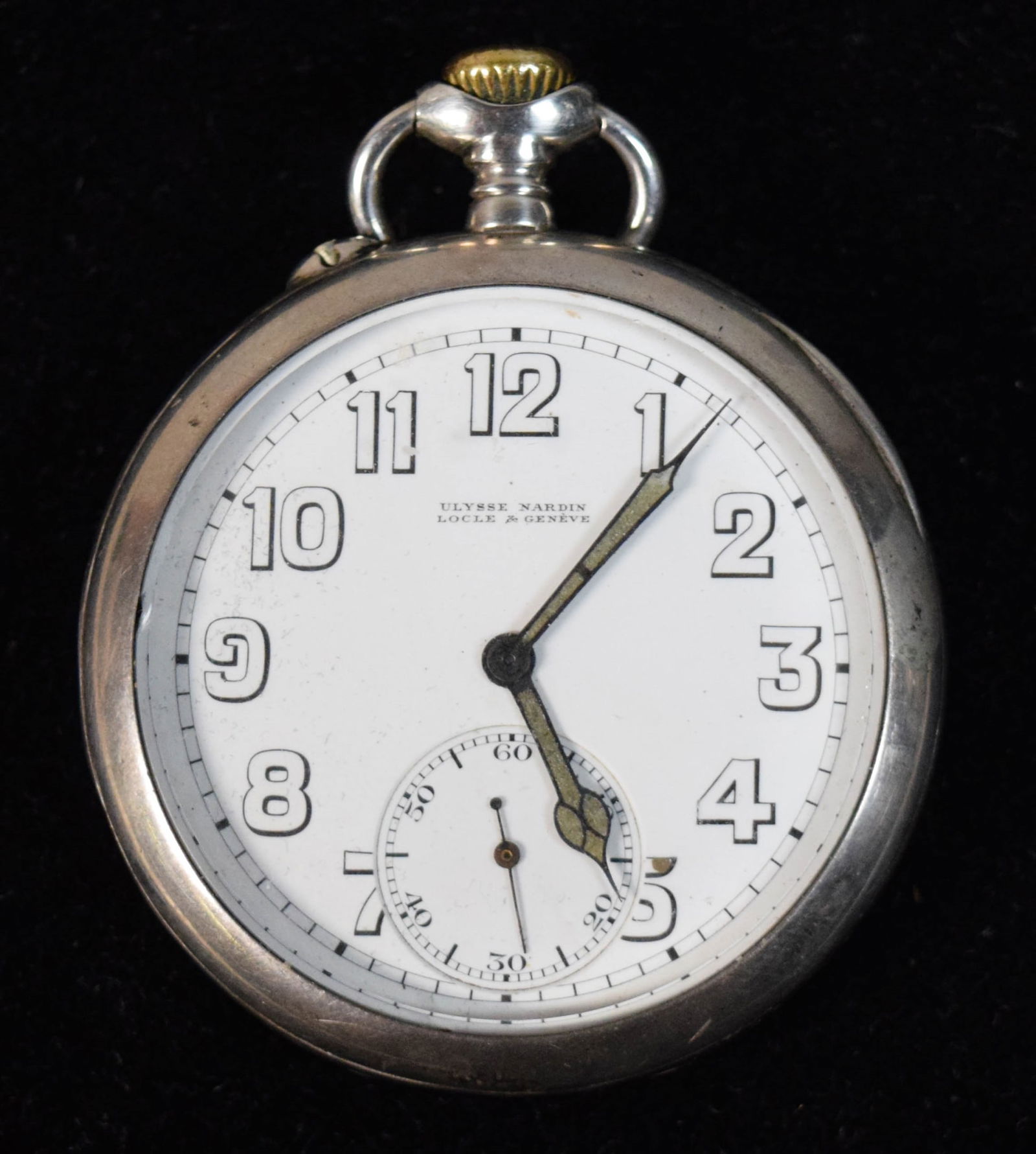 Ulysse Nardin Military 800 Silver Pocket Watch (1 of 5)