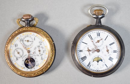 2 Calendar Pocket Watches