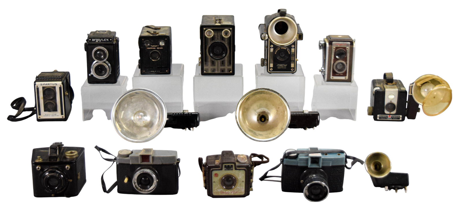 11 Vintage Cameras Kodak Brownie, Spartus, Argus (1 of 10)