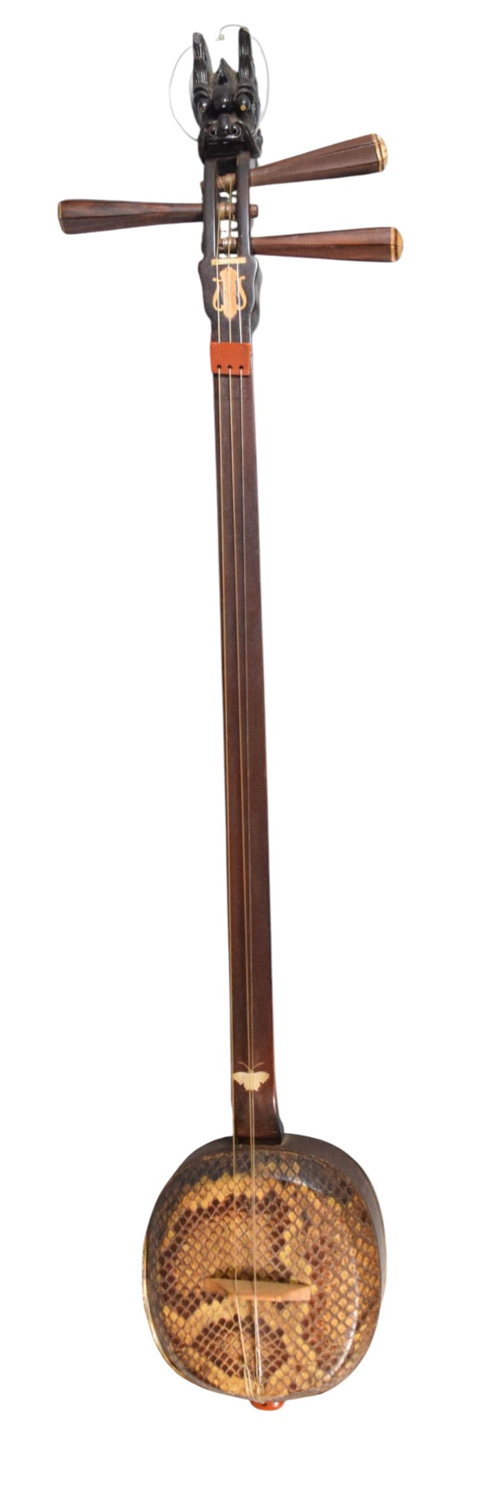 Chinese Snakeskin Sanxian Lute (1 of 10)