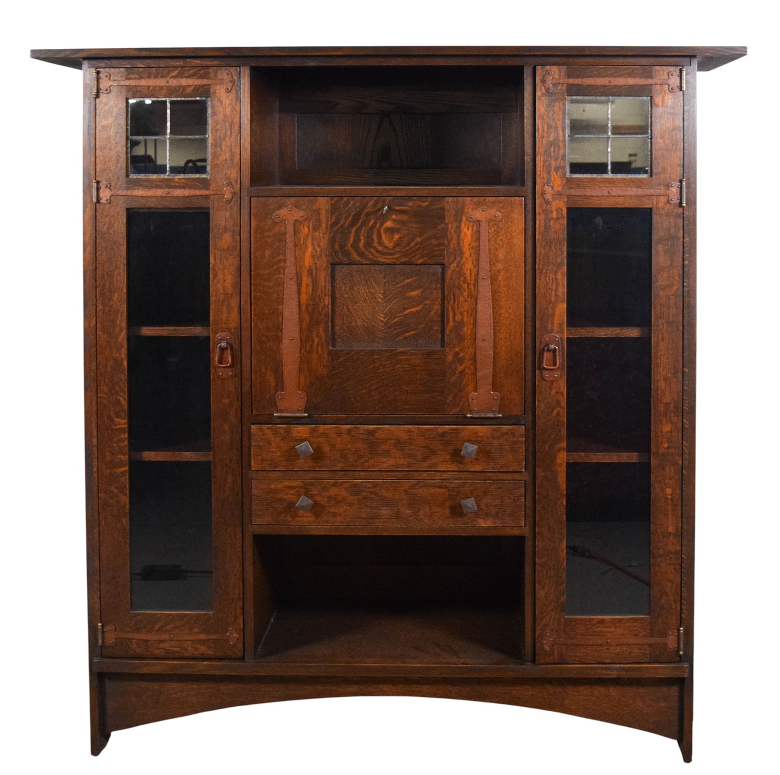 Warren Hile Studio Oak Drop-Front Desk (1 of 17)