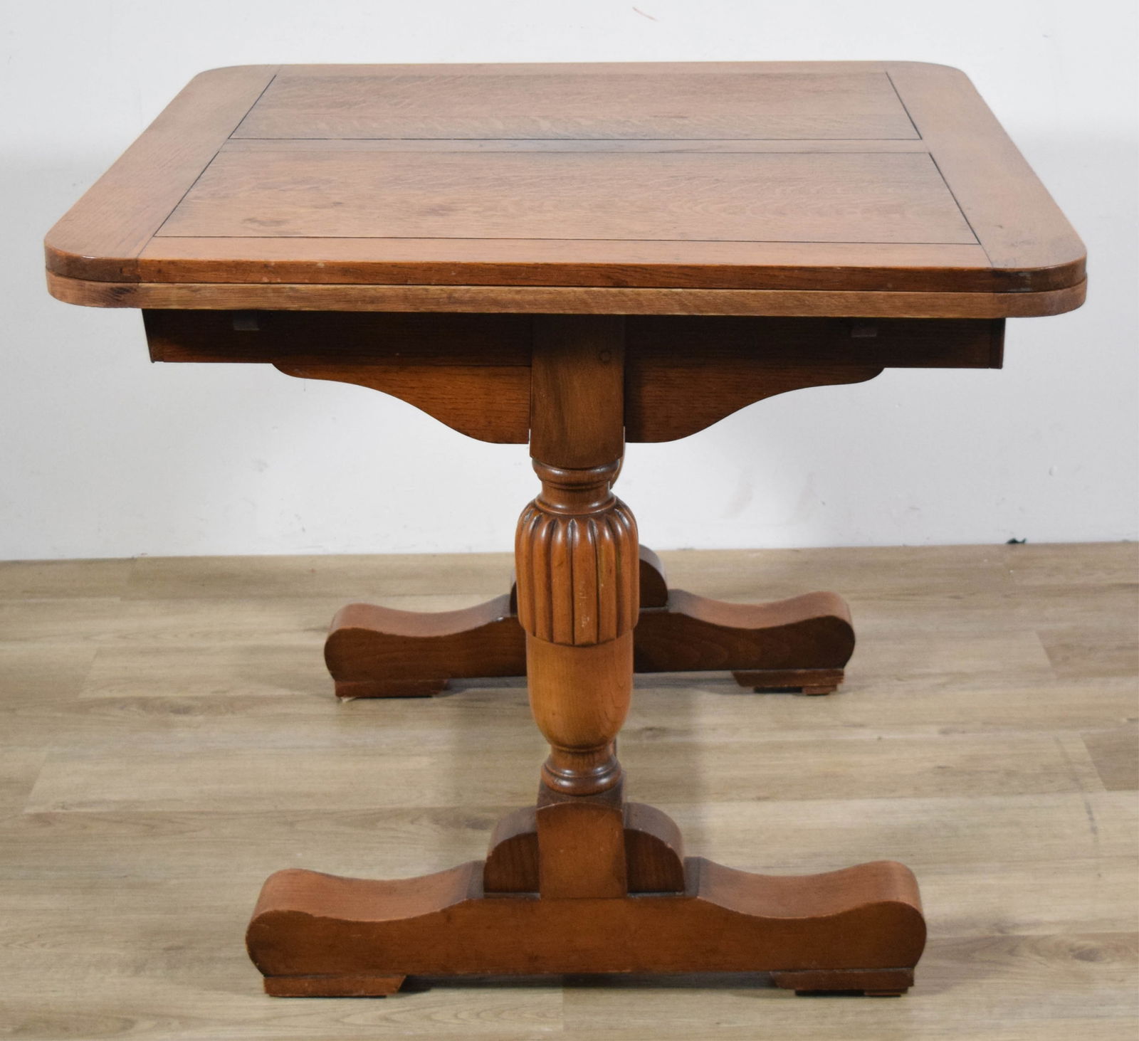 Oak Draw Leaf Pub Table - 6