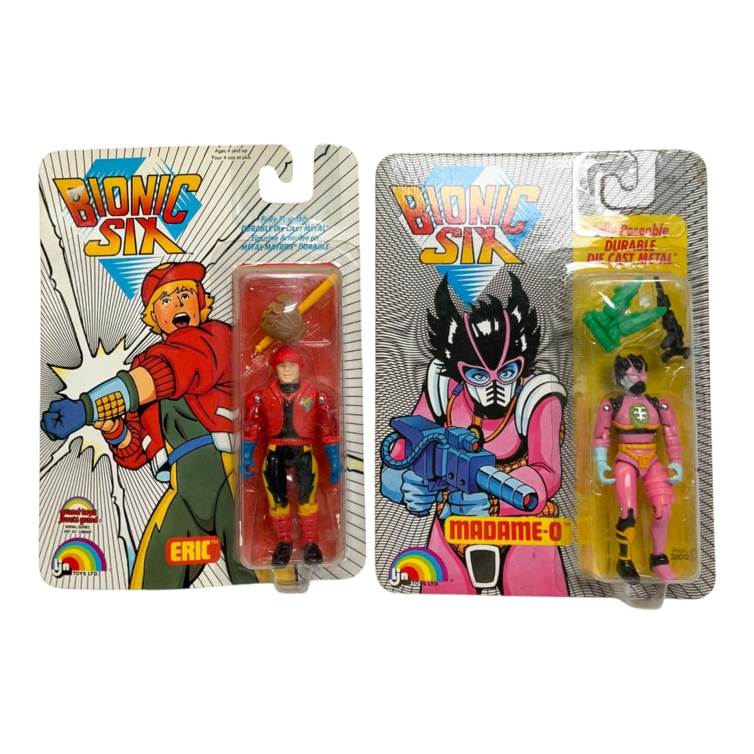 2 - LJN Toys Ltd. Bionic Six Eric and Madame-O Die-Cast Action Figures, 1986 (1 of 5)