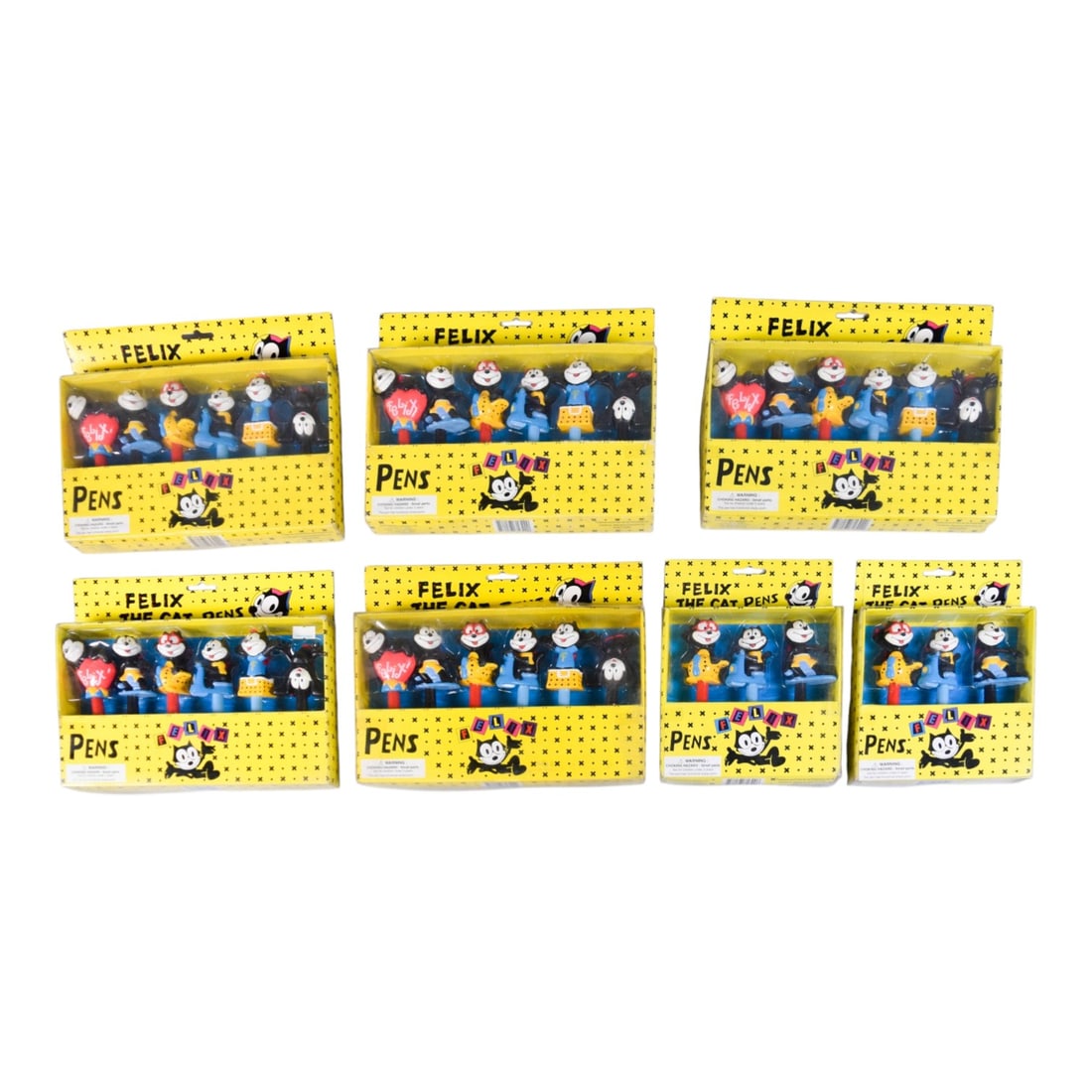7 Felix the Cat 3D Character Topper Pen Sets 1990s (1 of 10)